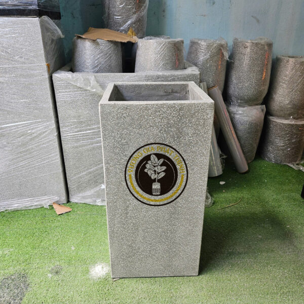 Chậu đá mài vuông trụ