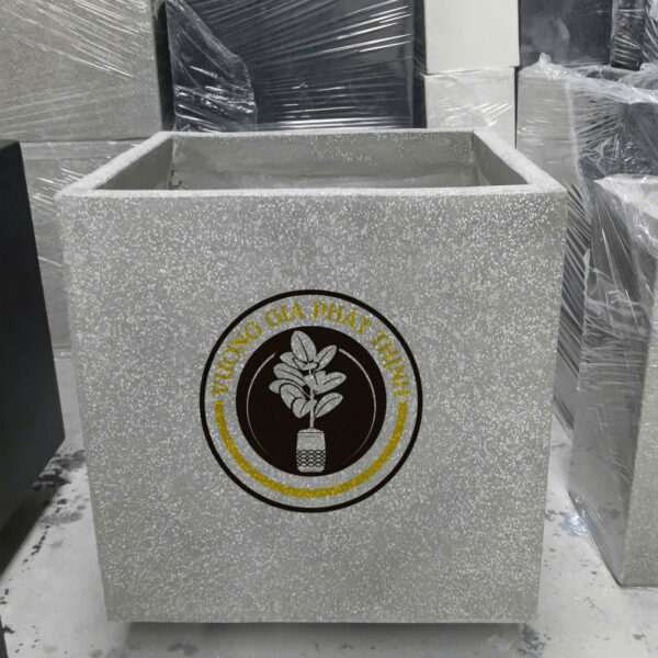 Chậu đá mài lập phương vuông