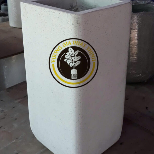 Chậu đá mài vuông trụ bo