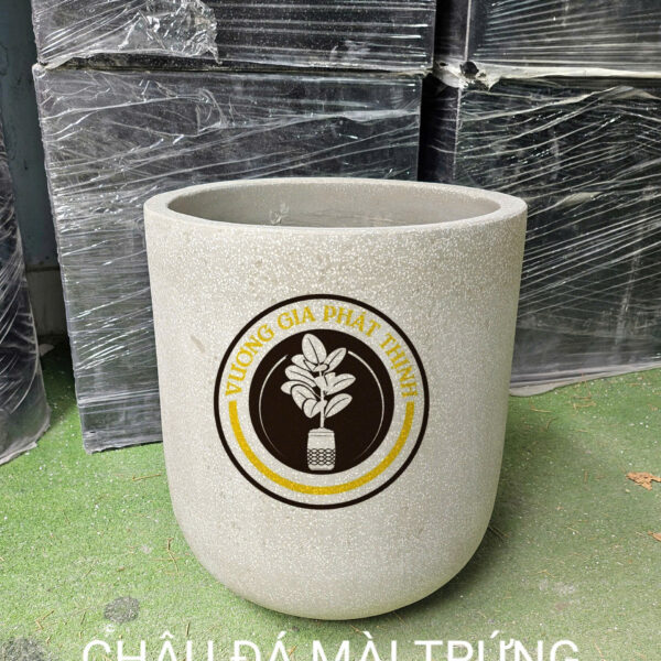 Chậu Đá Mài Trứng Bầu